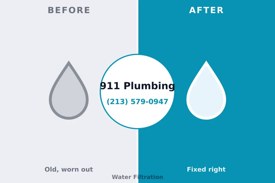 Before and after: plumbing repair Sault Ste. Marie, MI